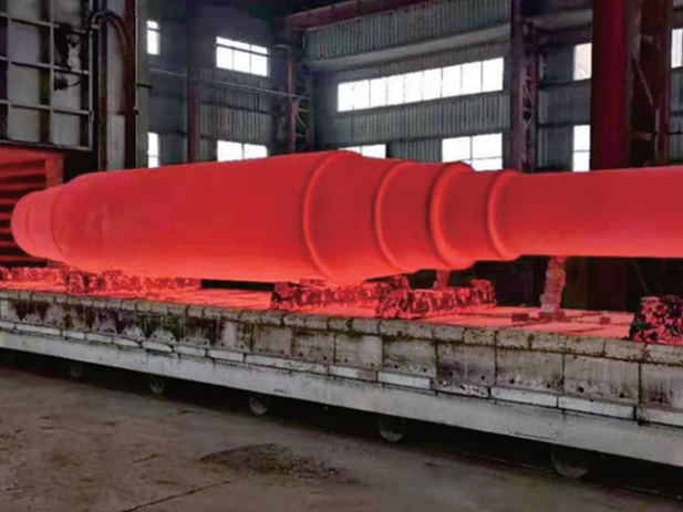 Work roll quenching and tempering