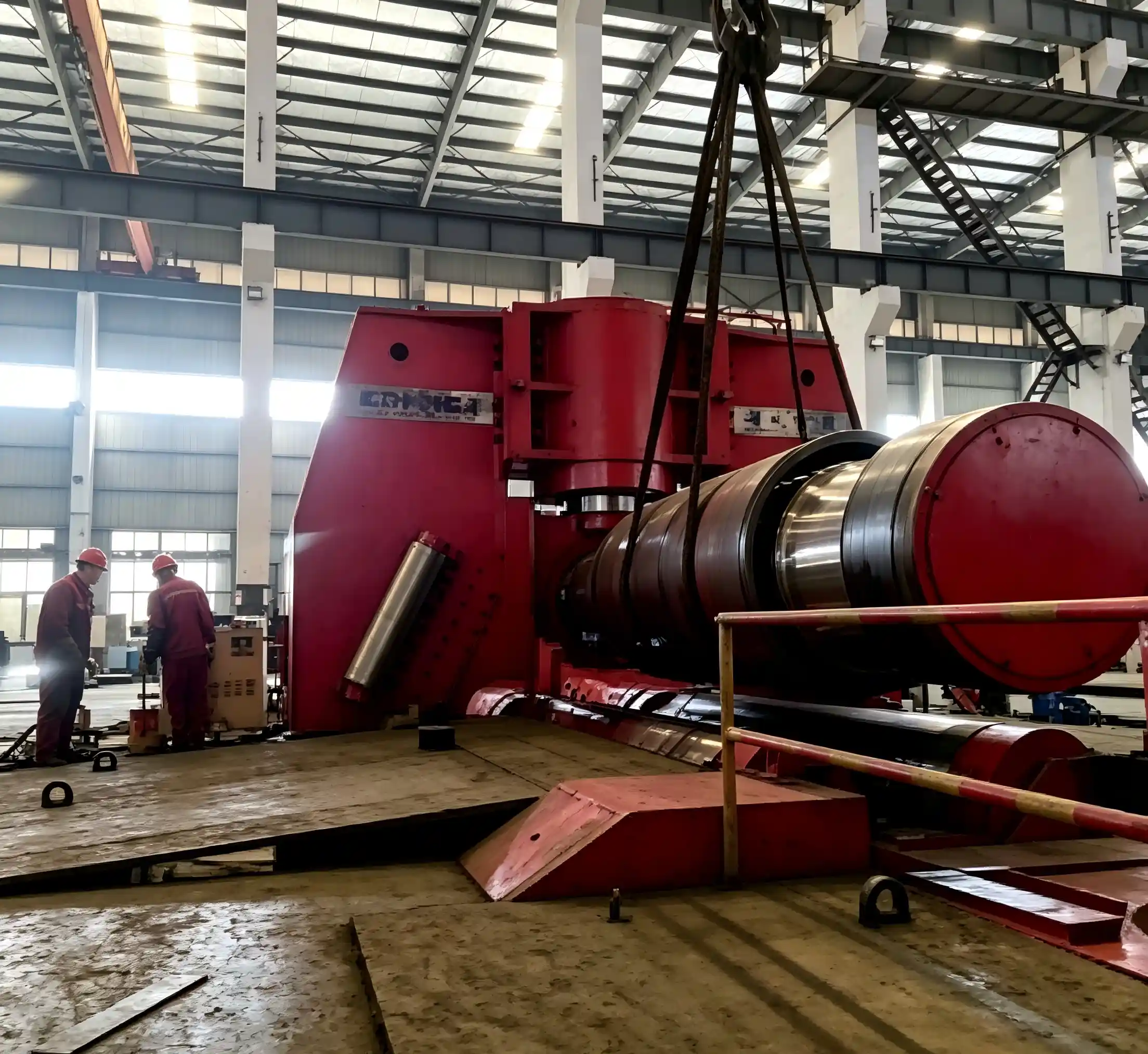 Three roll rolling machine detail 3