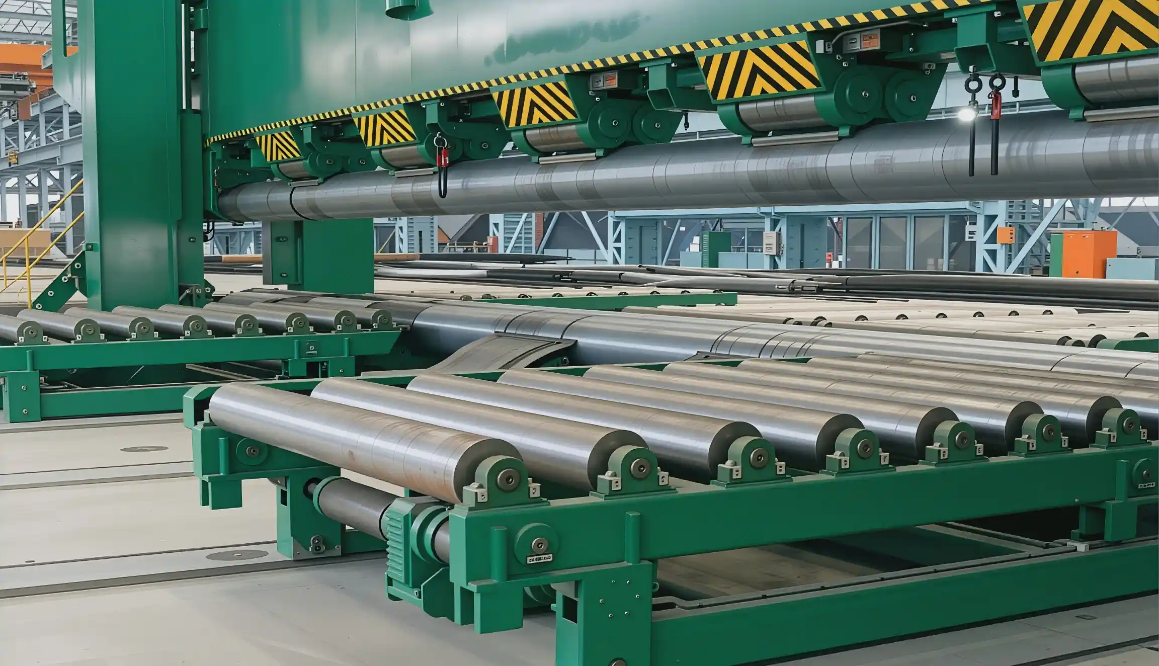 Marine three roll rolling machine detail 3