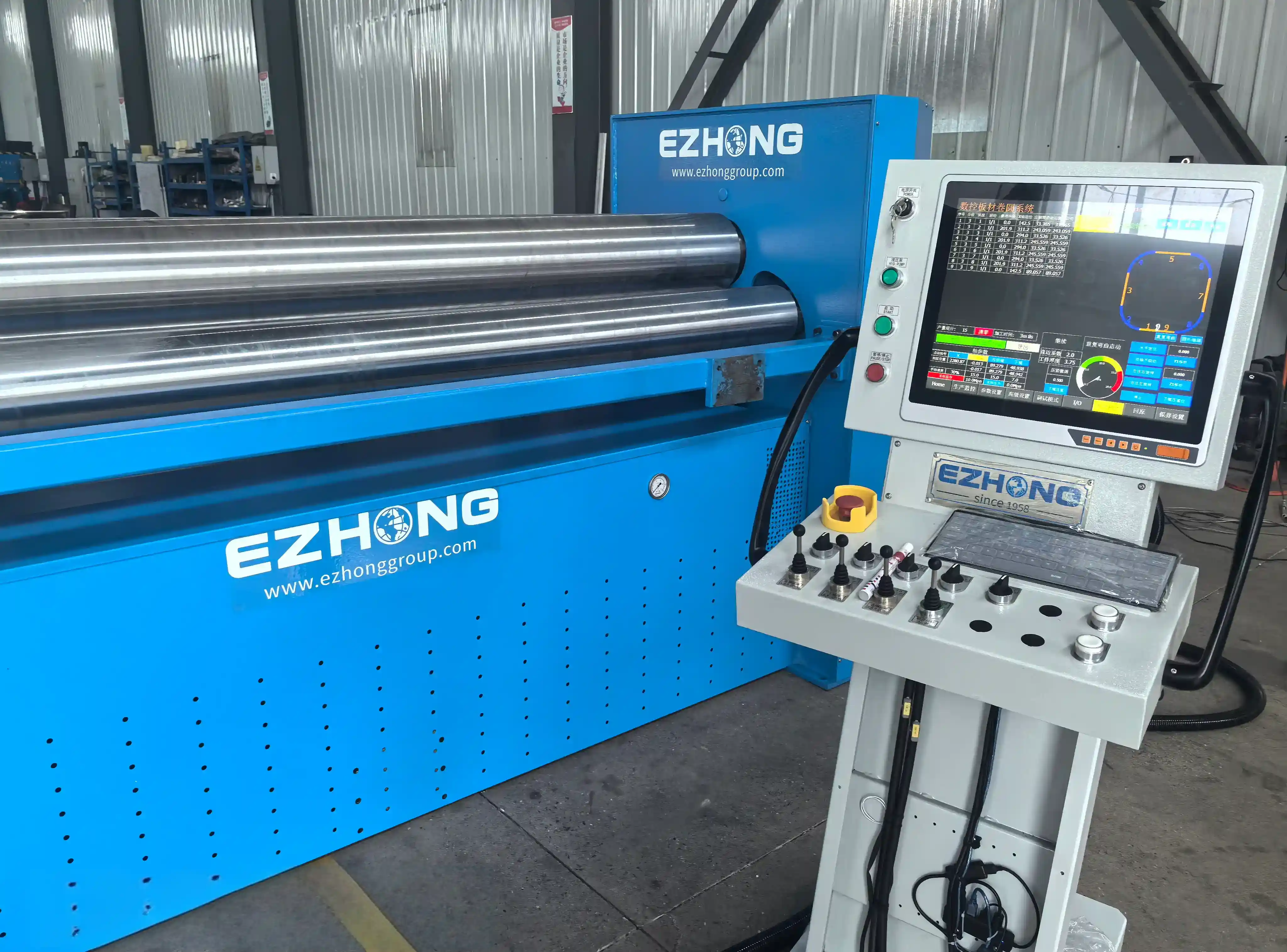 Hydraulic Heavy Plate 4-Roll Bending Machine