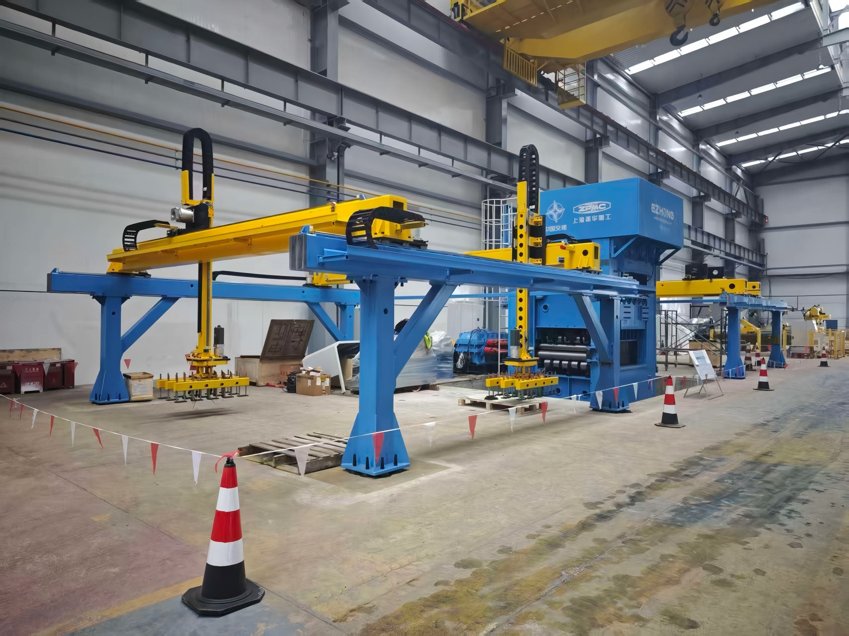 EZHONG Intelligent Leveling Production Line with 3D Vision Recognition and Gantry Robot Auto-Loading