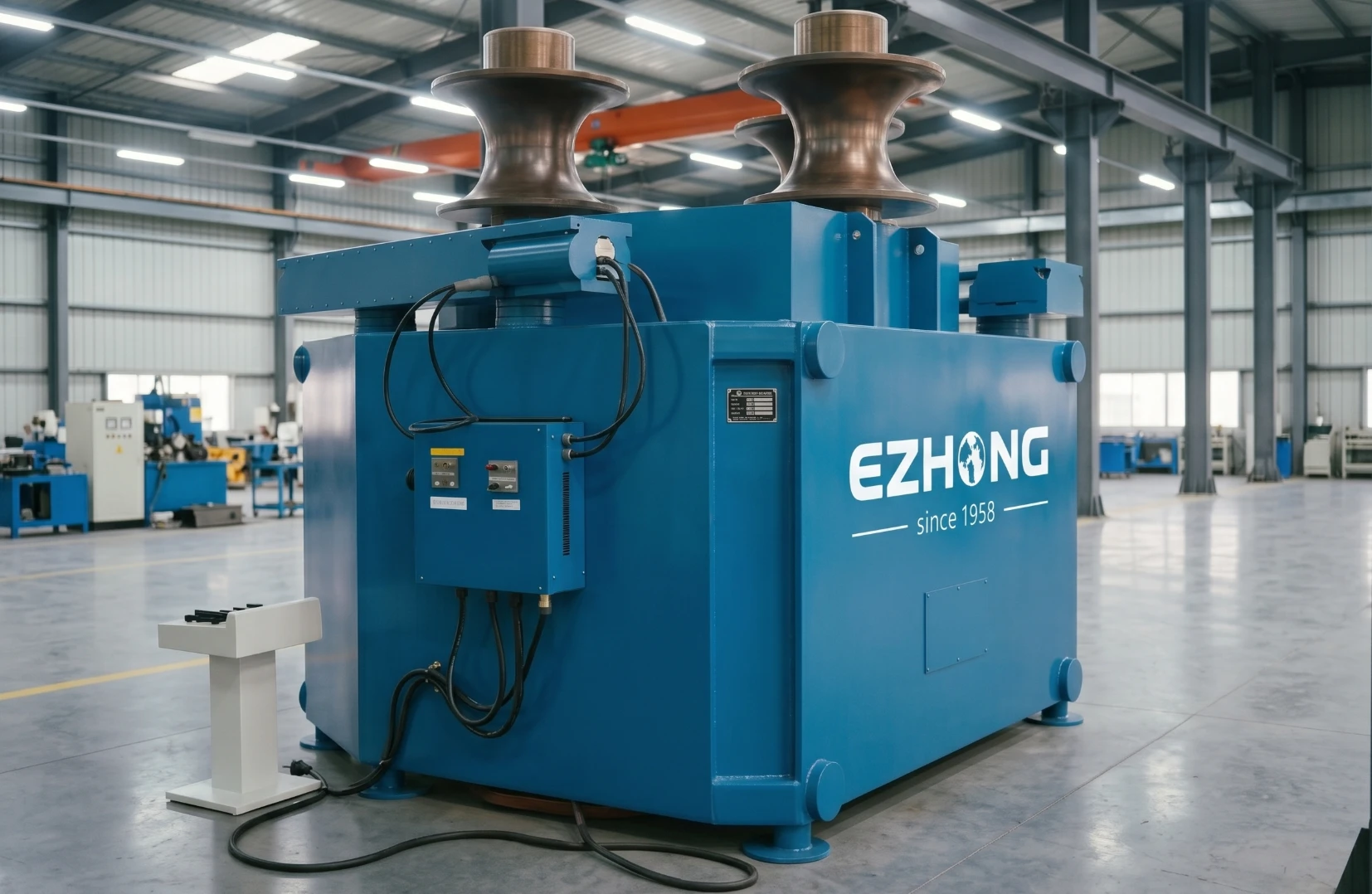 EZHONG THW24 profile bending machine processing H-beam and angle steel profiles