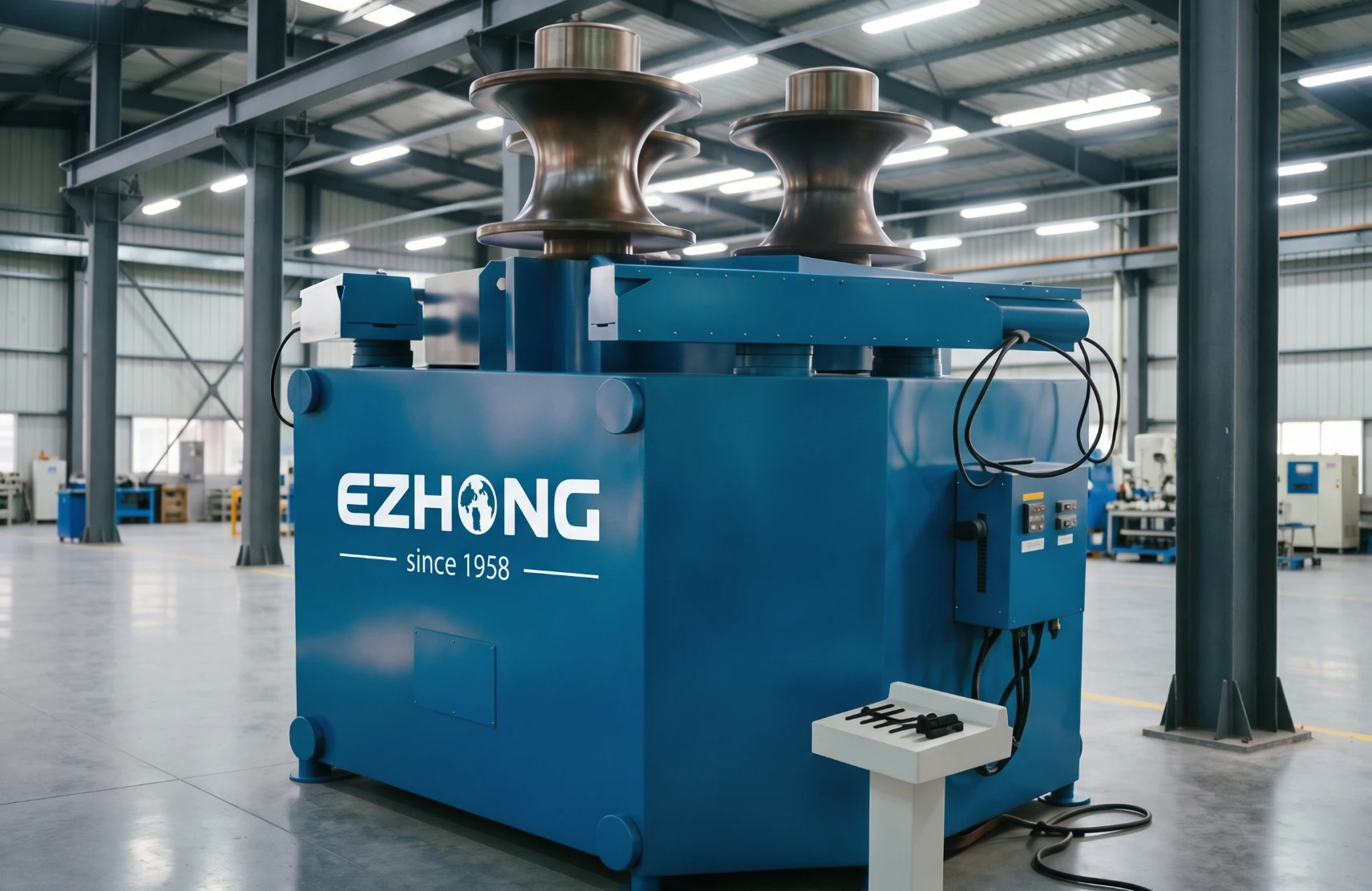 Cylindrical storage tank curved H-beam core profile bending