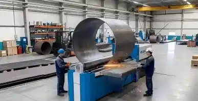 High-strength steel plate rolling for excavator booms