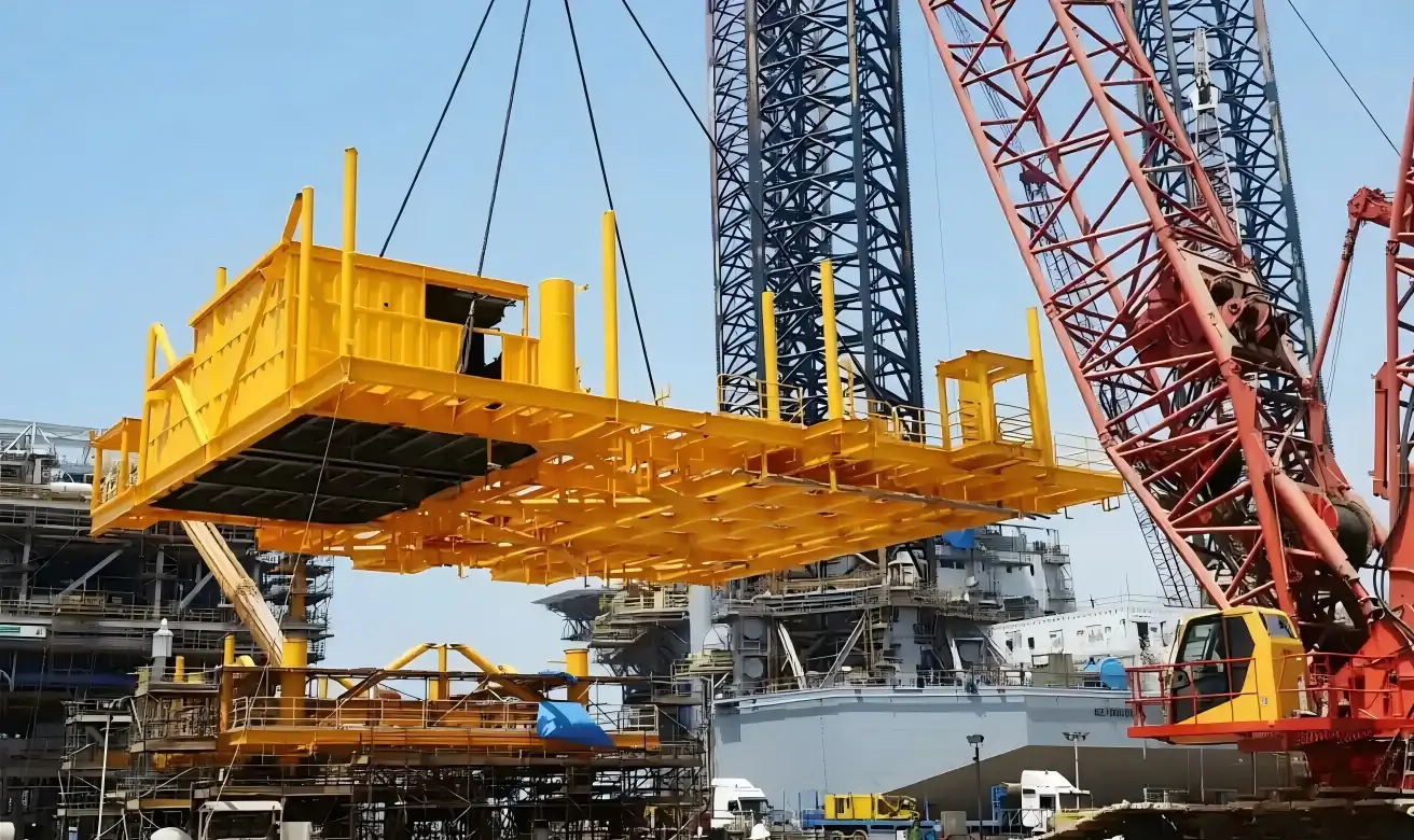 Precision plate leveling for marine steel